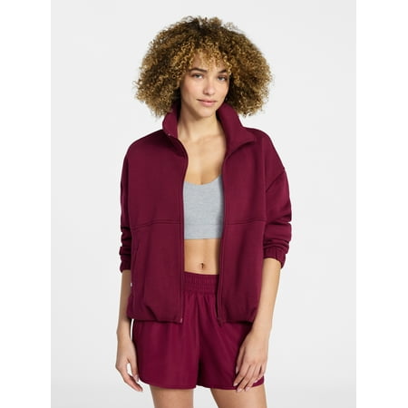 Athletic Works Women's Premium Fleece Active Jacket, Midweight Now $8.11