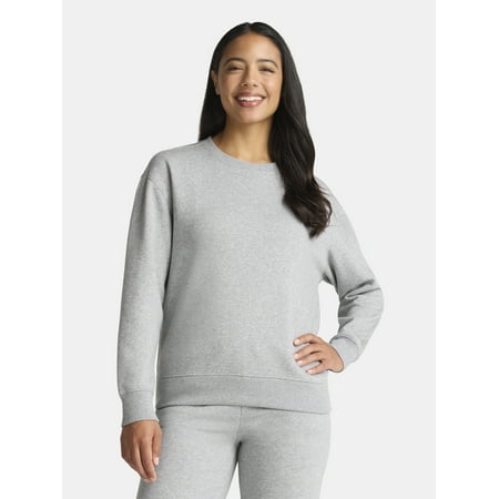 Athletic Works Women's Fleece Sweatshirt with Long Sleeves Now $3.79
