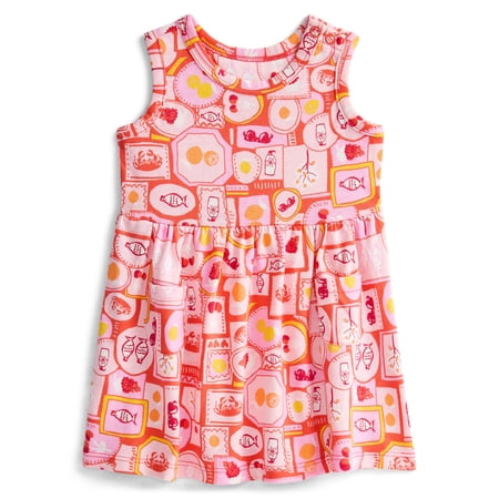 Wonder Nation Baby Girls Printed Dress Now $5.24