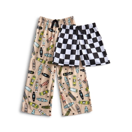 Wonder Nation Boys Sleep Pants and Shorts Set, 2-Pack Now $7.00