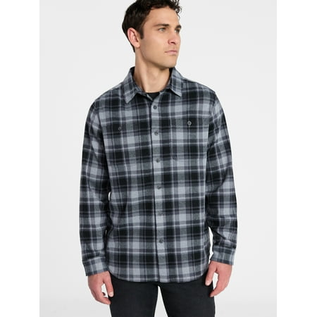 George Men's & Big Men's Knit Overshirt with Long Sleeves Now $5.90
