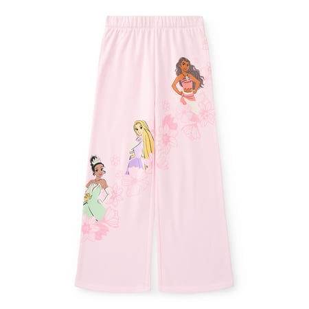 Disney's Princess Adventure Girls Open Bottom Fleece Jogger Pants Now $6.57