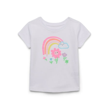 Garanimals Baby Girl Graphic T-Shirt with Short Sleeves Now $1.00