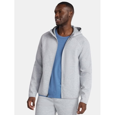 Athletic Works Men's and Big & Tall Fusion Double Knit Full Zip Hooded Sweatshirt Now $8.68