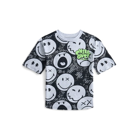 Smiley World Boys Graphic Tee with Short Sleeves Now $3.82