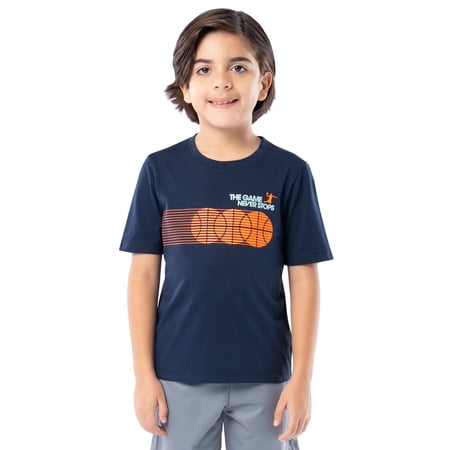 Athletic Works Boy's Short Sleeve Graphic T-Shirt, & Husky Now $6.98