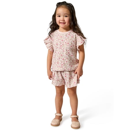 Modern Moments by Gerber Toddler Girl Organic Top and Short Set, Sizes 12 Months Now $10.00