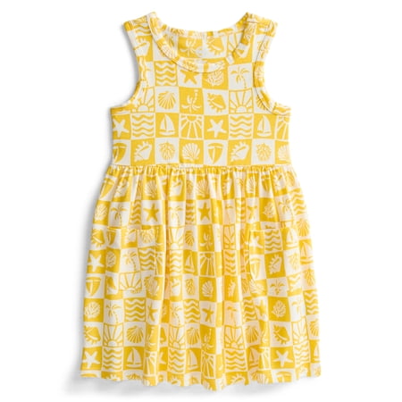 Wonder Nation Toddler Girls Sleeveless Knit Tank Play Dress Now $5.24