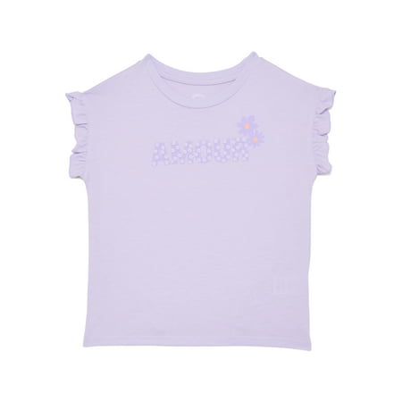 Wonder Nation Girls Ruffle Dolman Tee Now $2.54