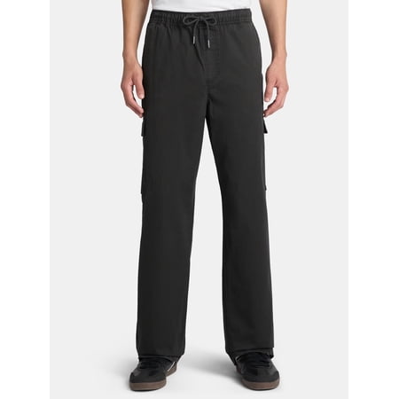 No Boundaries Baggy Fit Wide Leg Cargo Pants, Men's Now $14.76