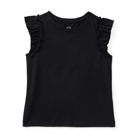 Wonder Nation Toddler Girls Tee with Flutter Sleeves Now $4.98