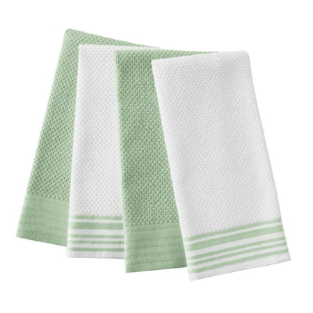 Mainstays 4-Pack 16”x26” Woven Kitchen Towel Set, Sage Now $5.73