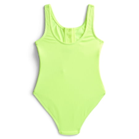 Weekend Academy Girls Henley Rib One Piece Swimsuit Now $9.98