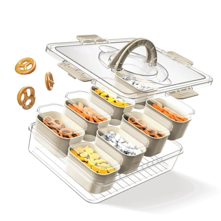 Cook With Color 8-Compartment Snackle Box, Charcuterie and Snack Container, Divided Now $9.97
