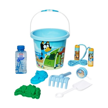Little Kids Bluey Summer Fun Set. Bluey 7PC Beach Bucket. Ages 3 & Up Now $6.00