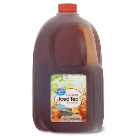 Great Value Unsweet Brewed Iced Tea, 128 fl oz Bottle Now $2.37