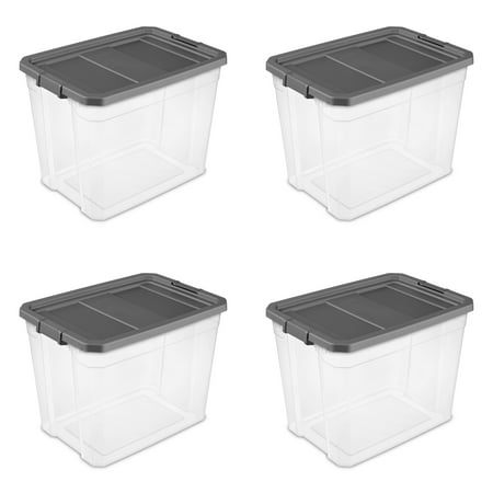 Sterilite Extra Large Stackable Storage Bin, 108 Quart Durable Clear Plastic Storage Now $59.88