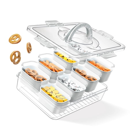 Cook With Color 8-Compartment Snackle Box, Charcuterie and Snack Container, Divided Now $5.00
