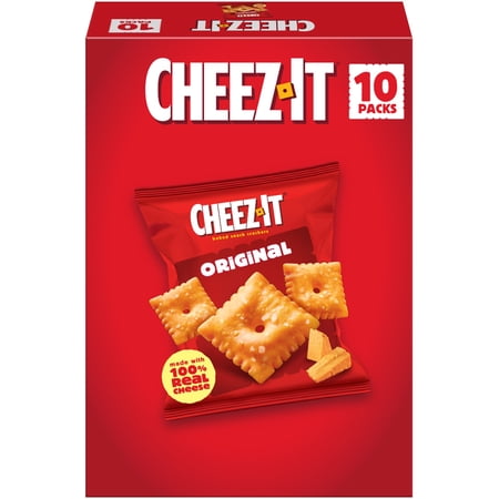 Cheez-It Original Baked Snack Crackers, Lunch Snacks, 10 Count Now $5.37