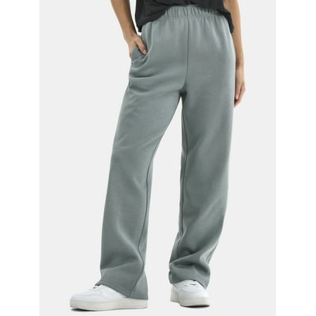 Athletic Works Women's Fleece Pants with Pockets, 30" Inseam Now $7.79
