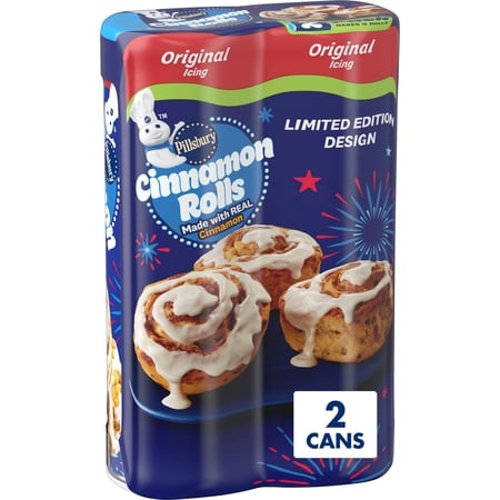 Pillsbury Cinnamon Rolls with Original Icing, Refrigerated Canned Pastry Dough, Value Now $5.22