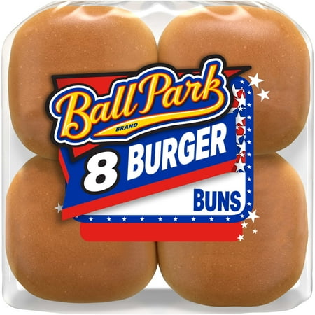 Ball Park White Burger Buns, 8 count, Kosher Hamburger Buns, 15 oz Bag Now $2.94