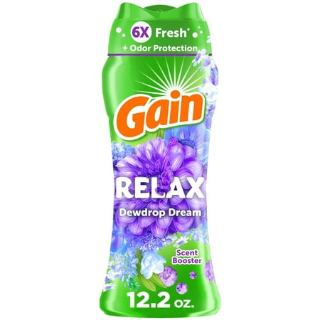 Gain In-Wash Laundry Scent Booster Beads, Relax, Dewdrop Dream, 12.2 oz Now $9.99