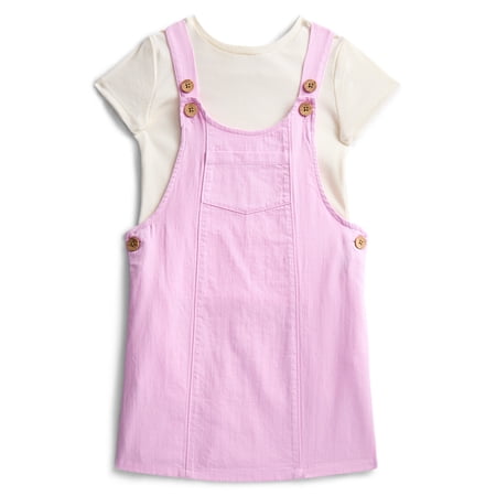Wonder Nation Girls Skirtall and Short Sleeve Tee Set, 2-Piece Now $8.81