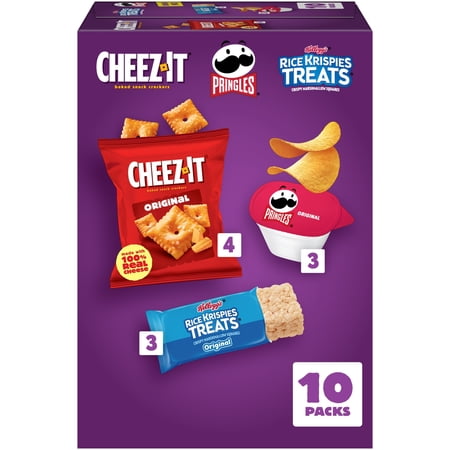 Rice Krispies Treats, Cheez-It, Pringles Sweet and Salty Variety Pack Snacks, Snack Now $5.37