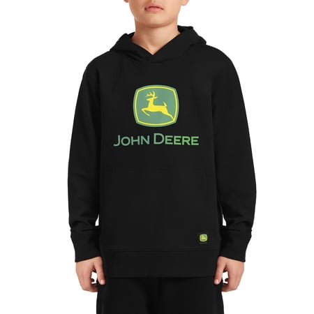 John Deere Boy’s Long Sleeve Graphic Pullover Hoodie, Sizes 4.5-18 Now $7.64