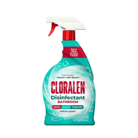 Cloralen Bathroom Bleach Cleaner Spray, Fresh, 32 fl oz Now $2.97