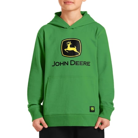 John Deere Boy’s Long Sleeve Graphic Pullover Hoodie, Sizes 4.5-18 Now $7.64