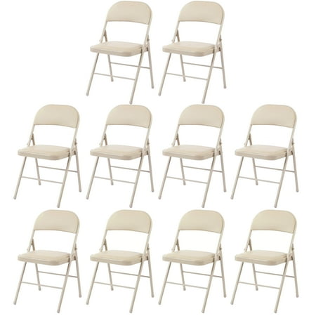 EDX 10 Pack Folding Chair with Sturdy Metal Frame, High-Density Padding Now $173.21