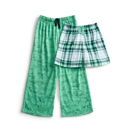 Wonder Nation Boys Sleep Pants and Shorts Set, 2-Pack Now $7.00