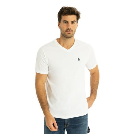 U.S. Polo Assn. Men's Basic Short Sleeve V-Neck T-Shirt Now $9.00
