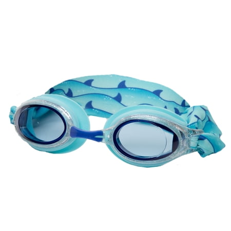 Aqua Dolfino Youth Freestyle Fabric Strap Swim Goggles for Children, Blue Shark Now $9.96