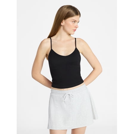 No Boundaries Textured V-Neck Cami Top, Women's XXS-XXL Now $4.35