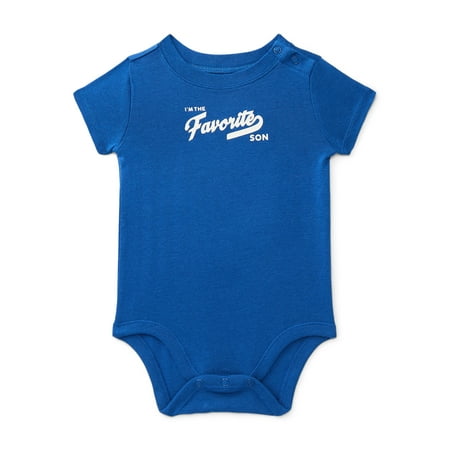 Wonder Nation Baby Boys Graphic Print Bodysuit with Short Sleeves Now $3.00