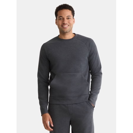 Athletic Works Men's and Big Men's Fusion Double Knit Crewneck Sweatshirt Now $4.86