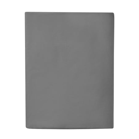 Mainstays Easy Care Solid Soothing-Gray CVC Cotton Blend Fitted Sheet, Twin/Twin XL Now $9.84