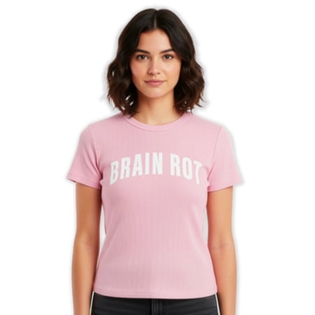 Full of Anxiety Women's Graphic Cropped Baby Tee with Short Sleeves Now $2.82