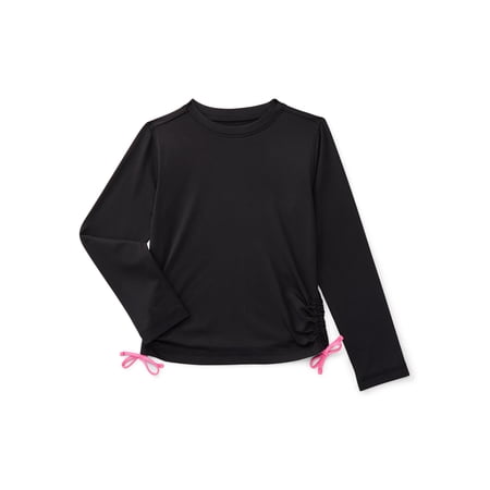 Wonder Nation Girls Long Sleeve Rash Guard with UPF50+, & Now $5.03