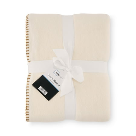 Mainstays Super Soft Vanilla Dream Fleece Bed Blanket, Full/Queen 2 Pieces Now $9.97