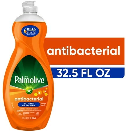 Palmolive Ultra Concentrated Antibacterial Liquid Dish Soap, Orange Scent, 32.5 Fluid Now $5.93