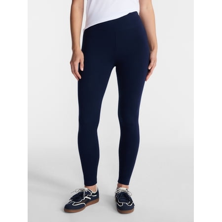 Time and Tru Women's Ankle Length Knit Leggings, 27" Inseam, XS-XXXL Now $8.98